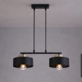 Brilagi - Pendel på kabel 2xE27/60W/230V sort/guld