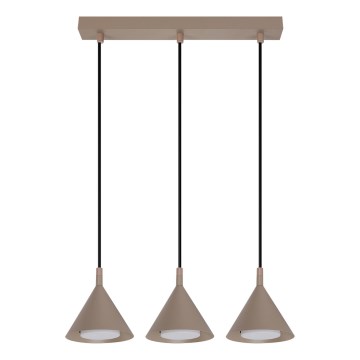 Brilagi - Pendel på kabel CONE TRIPLE 3xGX53/15W/230V beige