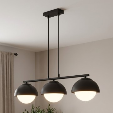 BRILAGI - Pendel på kabel COSMO 3xE27/60W/230V sort