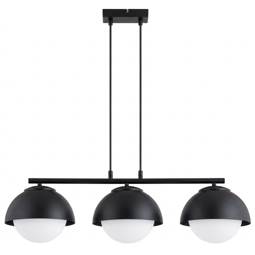 BRILAGI - Pendel på kabel COSMO 3xE27/60W/230V sort