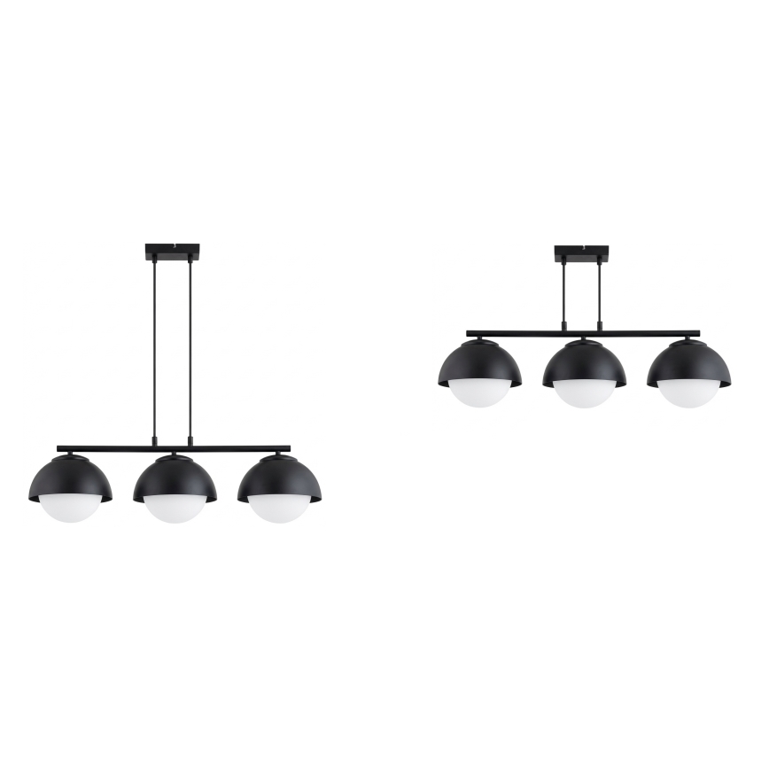 BRILAGI - Pendel på kabel COSMO 3xE27/60W/230V sort