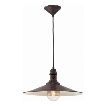 Brilagi - Pendel på kabel FORGE 1xE27/60W/230V Ø 36 cm brun