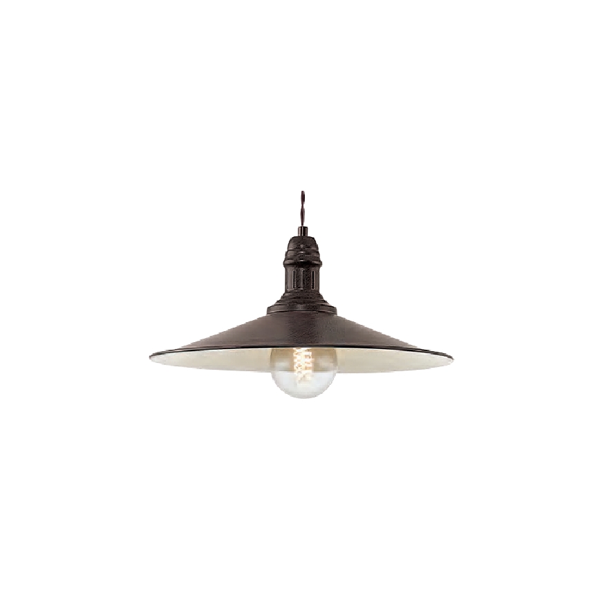 Brilagi - Pendel på kabel FORGE 1xE27/60W/230V Ø 36 cm brun