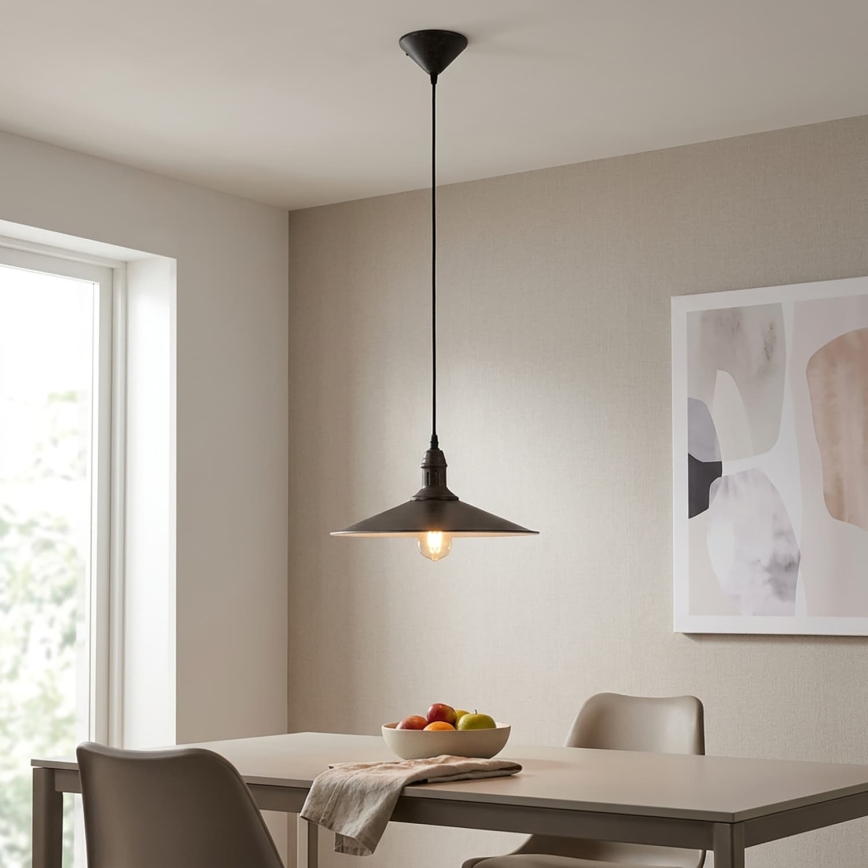 BRILAGI - Pendel på kabel FORGE 1xE27/60W/230V Ø 36 cm brun