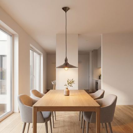 BRILAGI - Pendel på kabel FORGE 1xE27/60W/230V Ø 36 cm brun