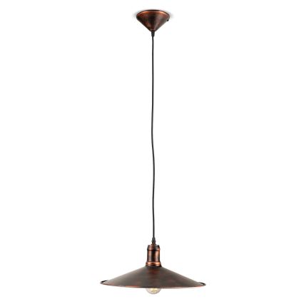 BRILAGI - Pendel på kabel FORGE 1xE27/60W/230V Ø 36 cm patina/kobber
