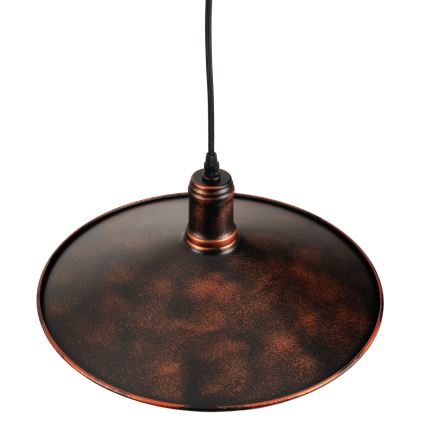 BRILAGI - Pendel på kabel FORGE 1xE27/60W/230V Ø 36 cm patina/kobber