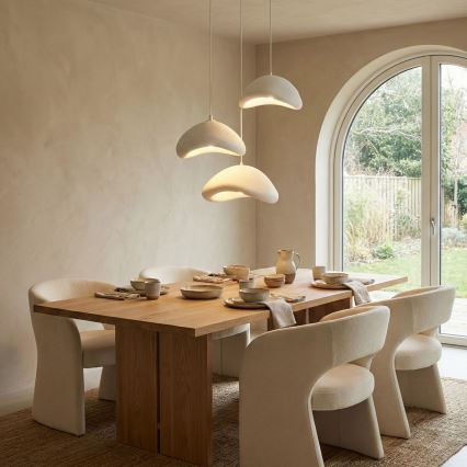 Brilagi - Pendel på kabel LUNA 3x E27/40W/230V Ø 82 cm, hvid