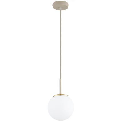Brilagi - Pendel på kabel MILO ECRU 1xE27/60W/230V beige/guld