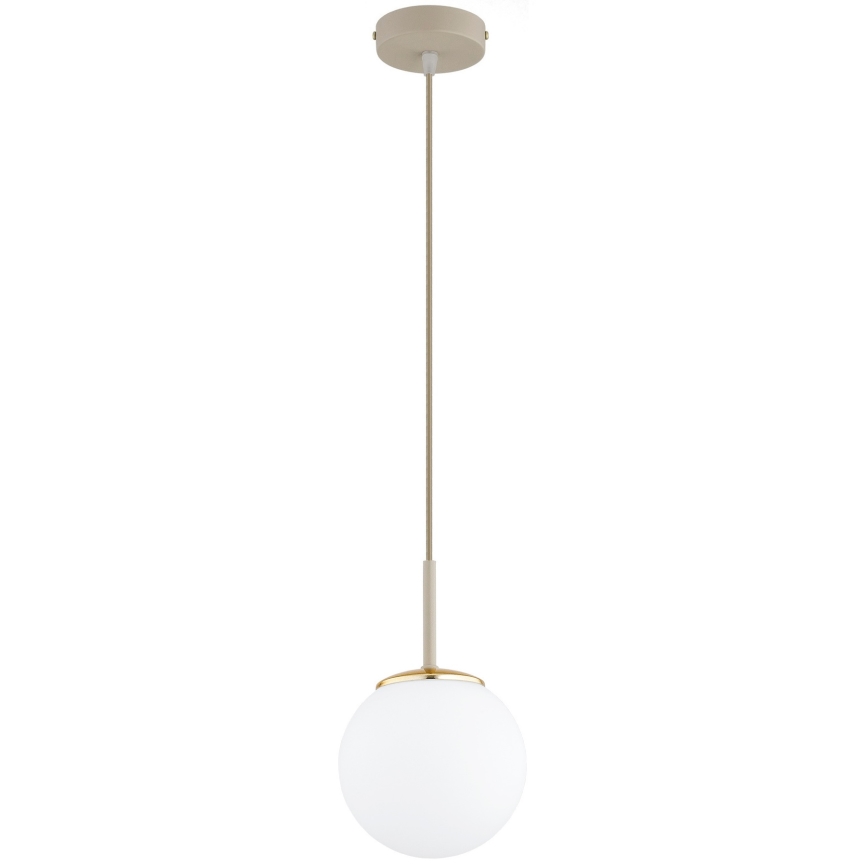 Brilagi - Pendel på kabel MILO ECRU 1xE27/60W/230V beige/guld