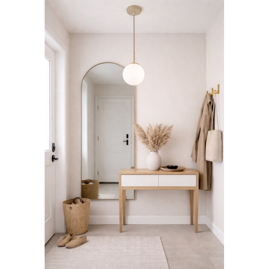 Brilagi - Pendel på kabel MILO ECRU 1xE27/60W/230V beige/guld