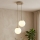 Brilagi - Pendel på kabel MILO ECRU 2xE27/60W/230V beige/guld