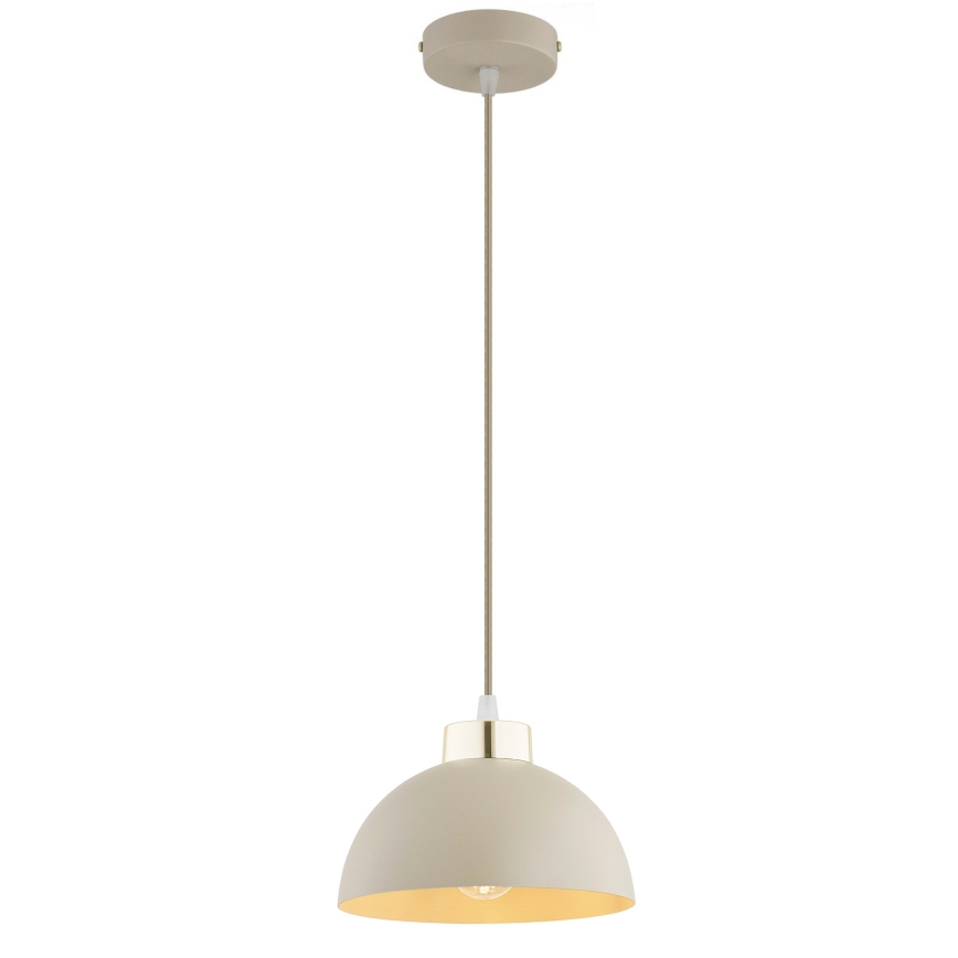 Brilagi - Pendel på kabel MOON 1xE27/60W/230V Ø 18 cm beige/guld