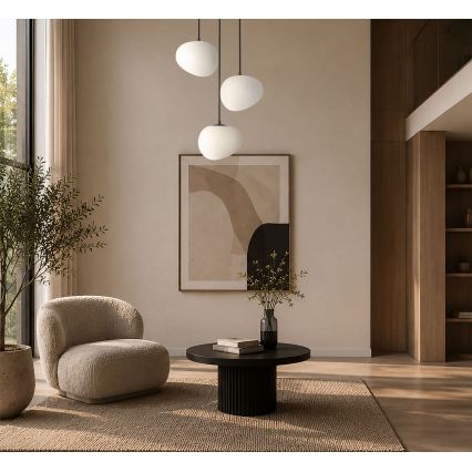 BRILAGI - Pendel på kabel PEBBLES 3xE27/40W/230V Ø 42 cm sort