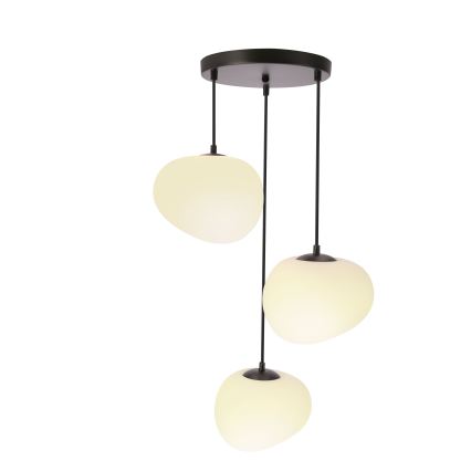 BRILAGI - Pendel på kabel PEBBLES 3xE27/40W/230V Ø 42 cm sort