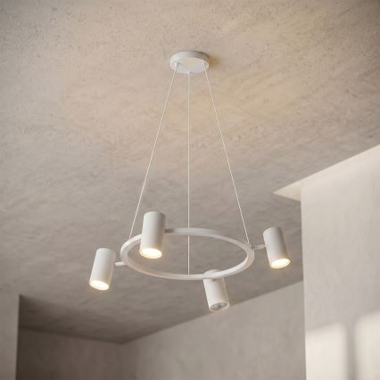 Brilagi - Pendel på kabel SELE 4xGU10/30W/230V hvid