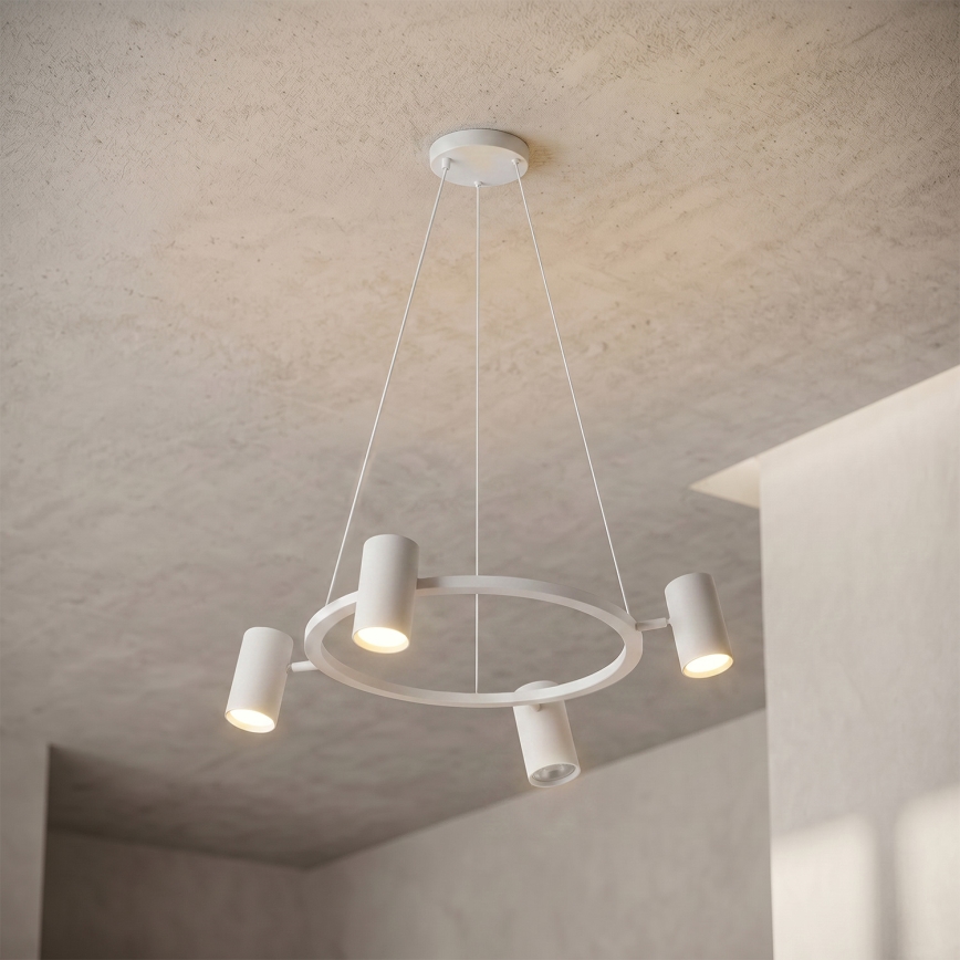 Brilagi - Pendel på kabel SELE 4xGU10/30W/230V hvid