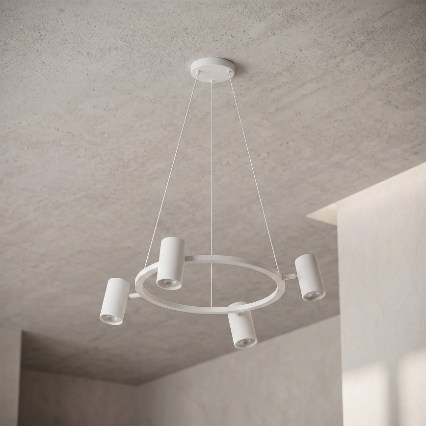 Brilagi - Pendel på kabel SELE 4xGU10/30W/230V hvid