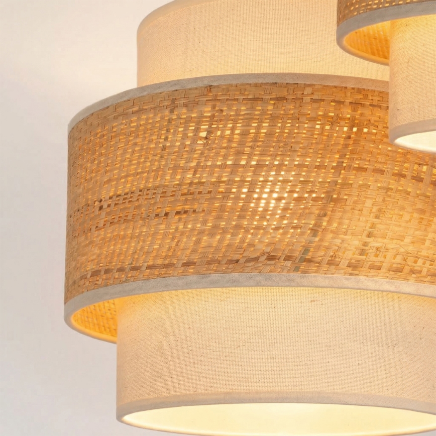 Brilagi - Pendel på kabel SPACE 3xE27/60W/230V Ø 40 cm beige/creme