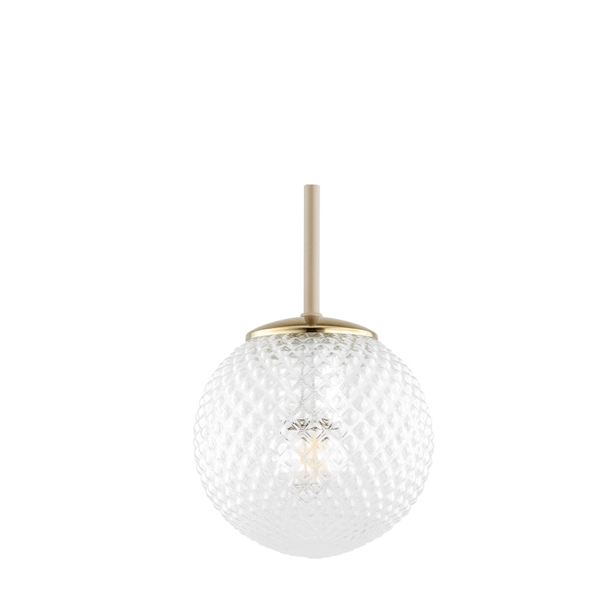 Brilagi - Pendel på kabel STELLA 1xE27/60W/230V Ø 15 cm beige/guld