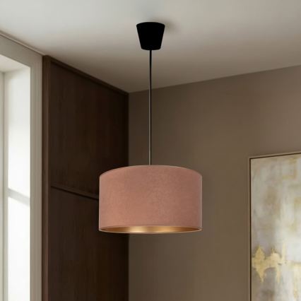 Brilagi - Pendel på kabel VELVET 1xE27/60W/230V Ø 40 cm beige/guld