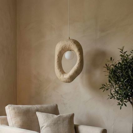 Brilagi - Pendel på kabel WABI SABI 1xE27/40W/230V cremefarvet