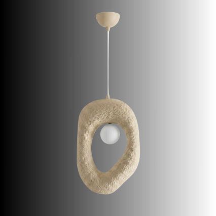 Brilagi - Pendel på kabel WABI SABI 1xE27/40W/230V cremefarvet