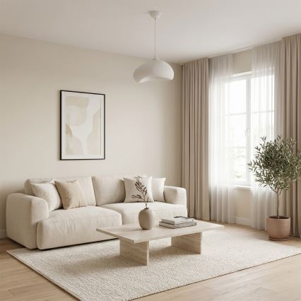 Brilagi - Pendel på kabel WABI SABI 1xE27/40W/230V Ø 32 cm hvid
