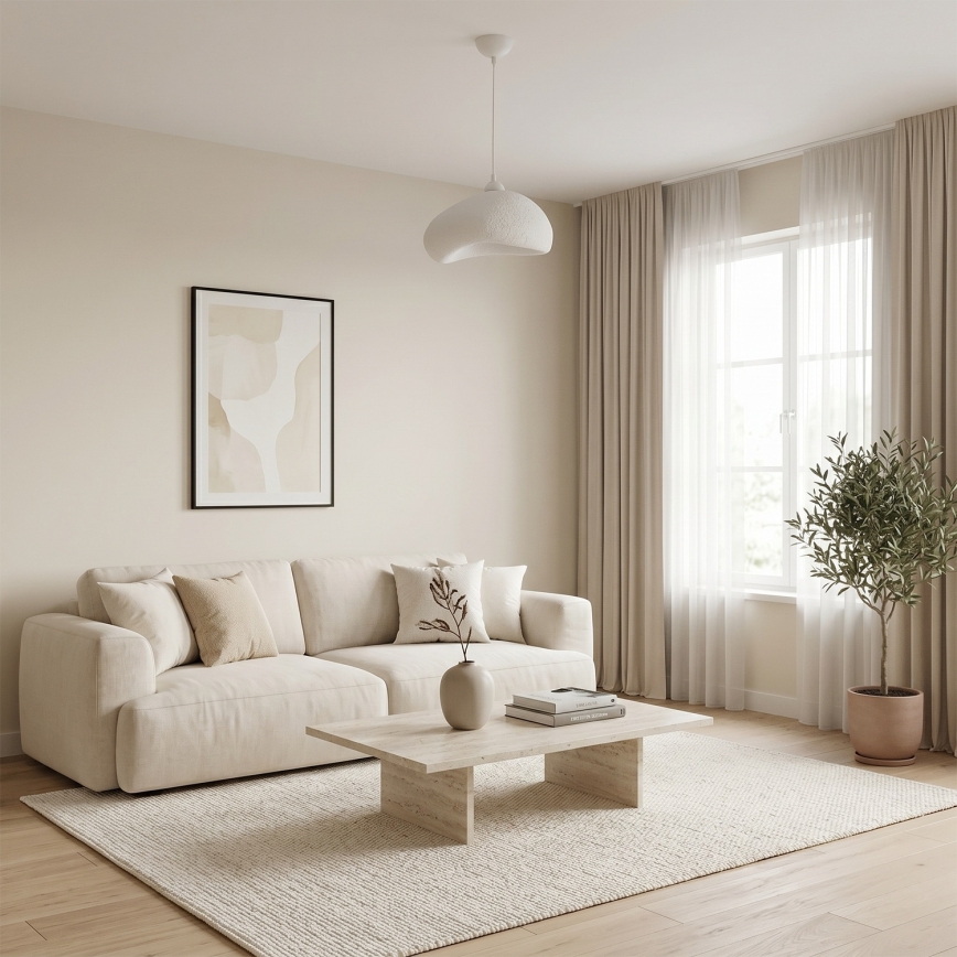 Brilagi - Pendel på kabel WABI SABI 1xE27/40W/230V Ø 32 cm hvid