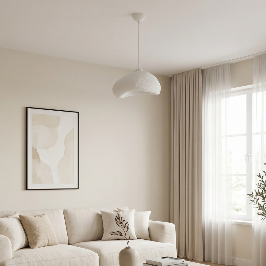 Brilagi - Pendel på kabel WABI SABI 1xE27/40W/230V Ø 32 cm hvid