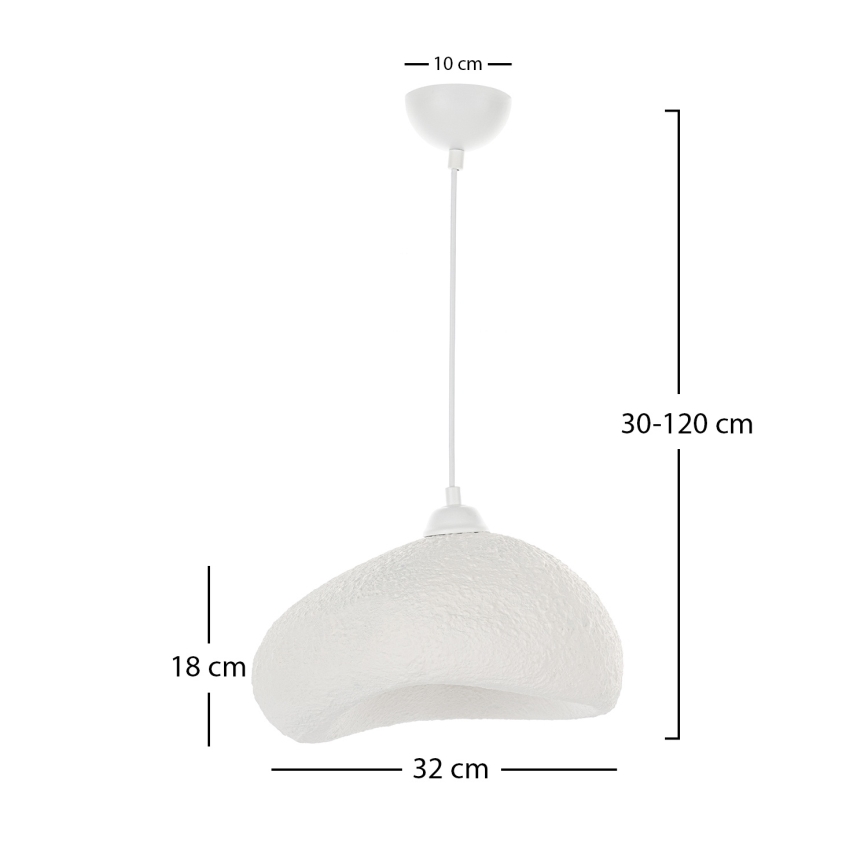 Brilagi - Pendel på kabel WABI SABI 1xE27/40W/230V Ø 32 cm hvid