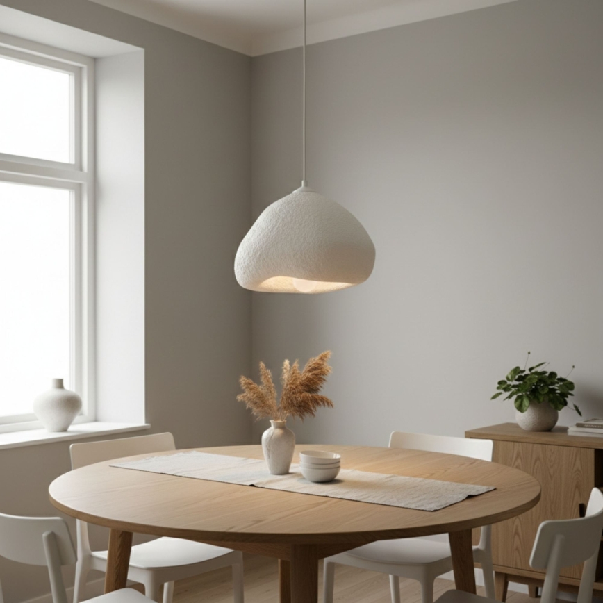 Brilagi - Pendel på kabel WABI SABI 1xE27/40W/230V Ø 32 cm hvid