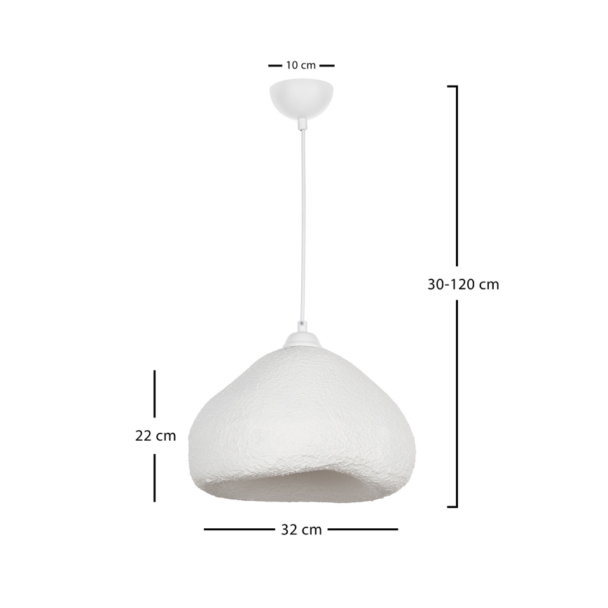 Brilagi - Pendel på kabel WABI SABI 1xE27/40W/230V Ø 32 cm hvid