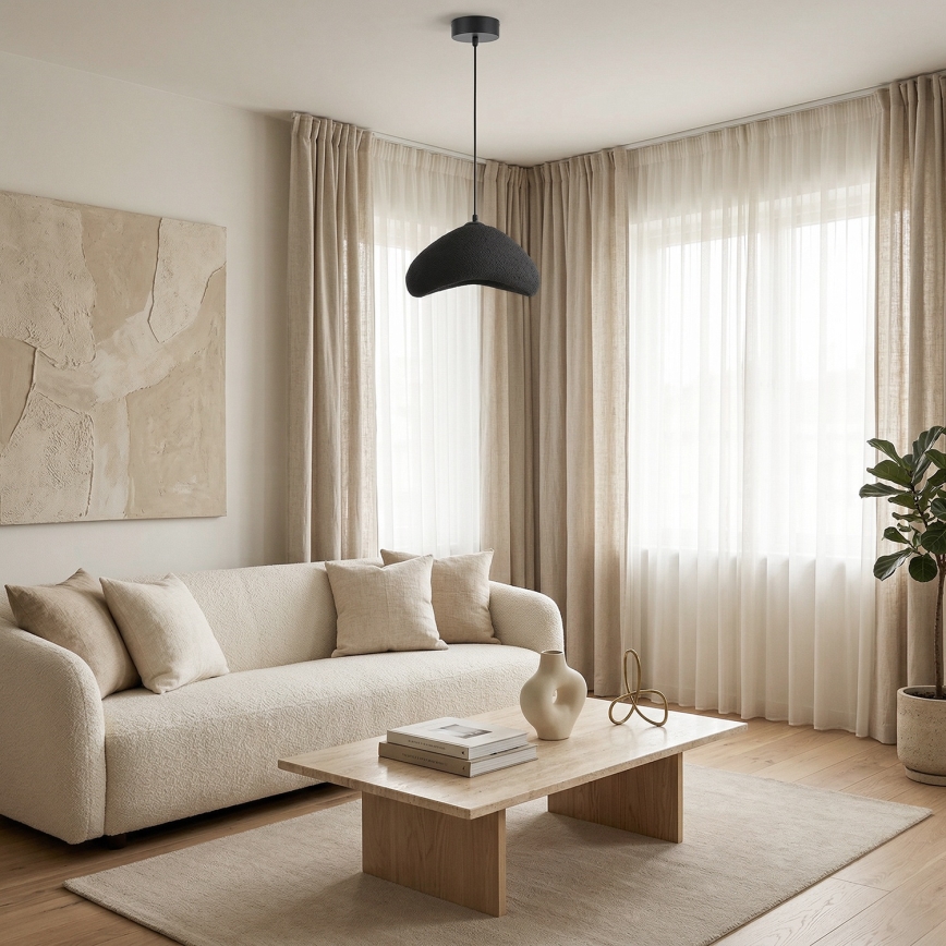 Brilagi - Pendel på kabel WABI SABI 1xE27/40W/230V Ø 33 cm sort