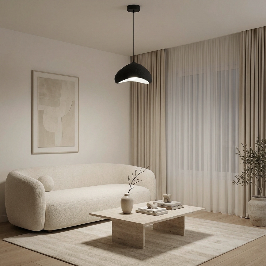 Brilagi - Pendel på kabel WABI SABI 1xE27/40W/230V Ø 33 cm sort