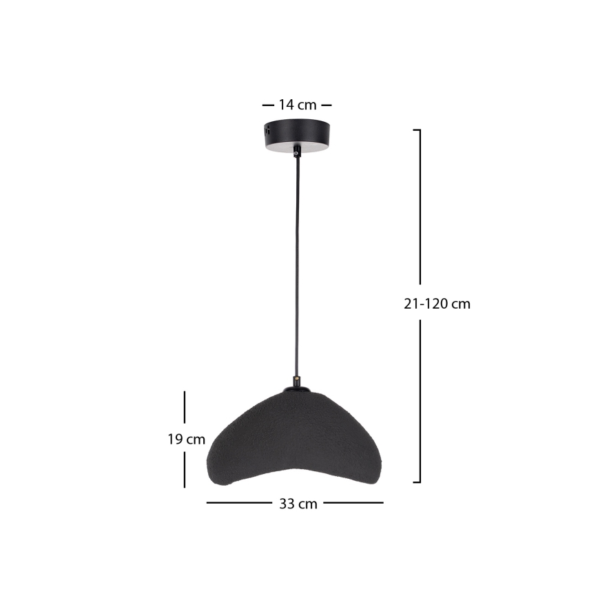 Brilagi - Pendel på kabel WABI SABI 1xE27/40W/230V Ø 33 cm sort