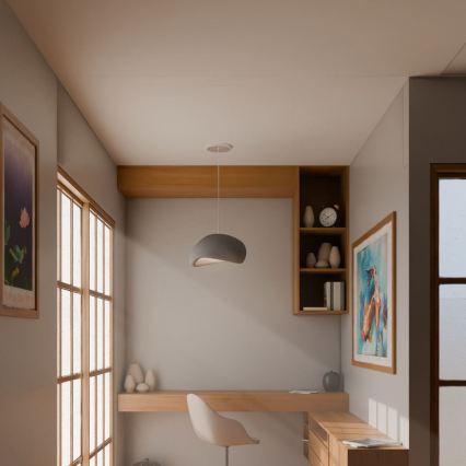 Brilagi - Pendel på kabel WABI SABI 1xE27/40W/230V Ø 35 cm grå