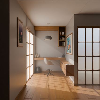 Brilagi - Pendel på kabel WABI SABI 1xE27/40W/230V Ø 35 cm grå