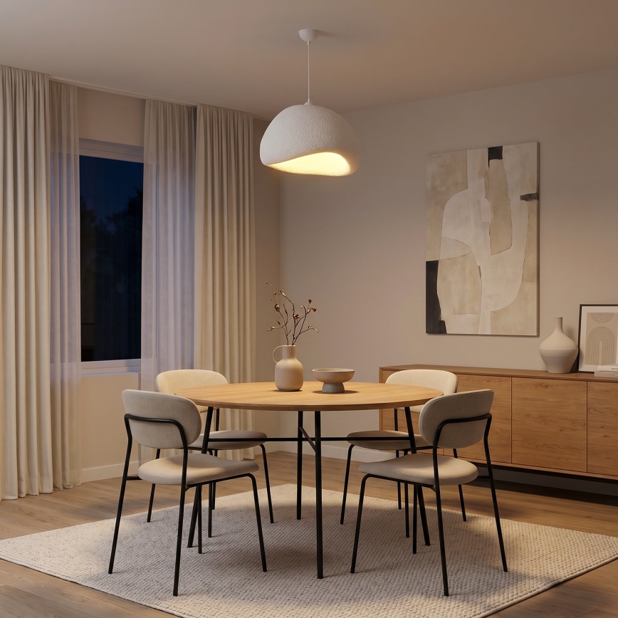 Brilagi - Pendel på kabel WABI SABI 1xE27/40W/230V Ø 50 cm hvid