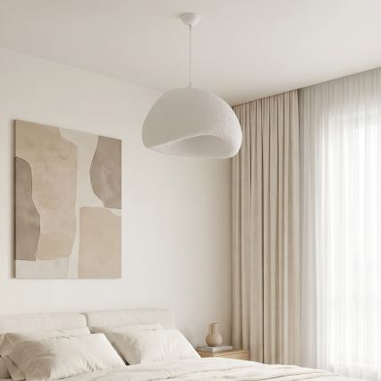 Brilagi - Pendel på kabel WABI SABI 1xE27/40W/230V Ø 50 cm hvid