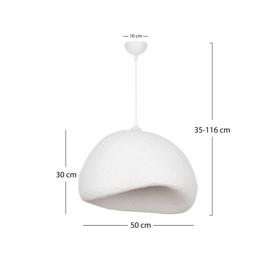 Brilagi - Pendel på kabel WABI SABI 1xE27/40W/230V Ø 50 cm hvid