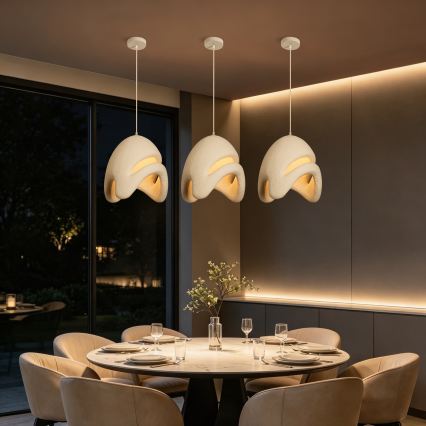 BRILAGI - Pendel på kabel WABI SABI 1xE27/60W/230V Ø 35 cm hvid