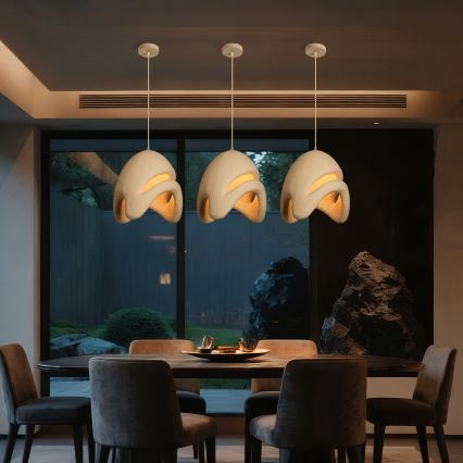 BRILAGI - Pendel på kabel WABI SABI 1xE27/60W/230V Ø 35 cm hvid