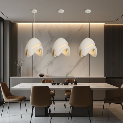 BRILAGI - Pendel på kabel WABI SABI 1xE27/60W/230V Ø 35 cm hvid
