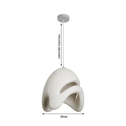 BRILAGI - Pendel på kabel WABI SABI 1xE27/60W/230V Ø 35 cm hvid