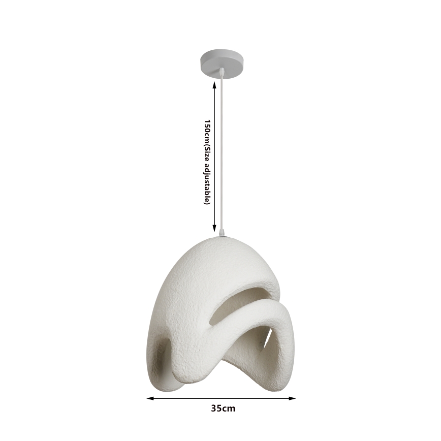 BRILAGI - Pendel på kabel WABI SABI 1xE27/60W/230V Ø 35 cm hvid