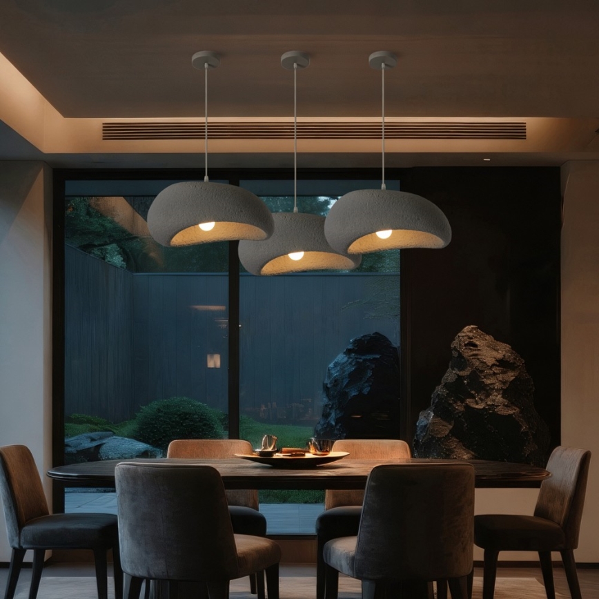 BRILAGI - Pendel på kabel WABI SABI 1xE27/60W/230V Ø 40 cm grå