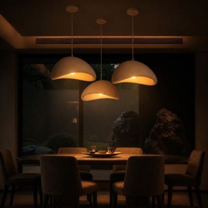 BRILAGI - Pendel på kabel WABI SABI 1xE27/60W/230V Ø 40 cm hvid