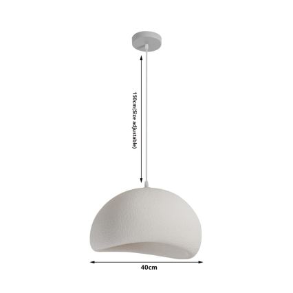 BRILAGI - Pendel på kabel WABI SABI 1xE27/60W/230V Ø 40 cm hvid