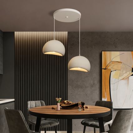 BRILAGI - Pendel på kabel WABI SABI 2xE27/60W/230V hvid